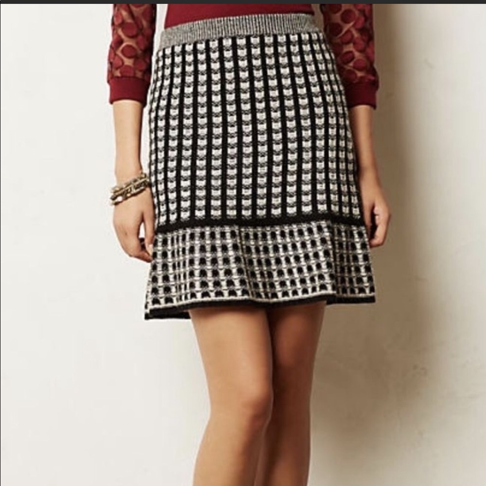 Anthropologie (Sparrow) Serissa wool sweater skirt